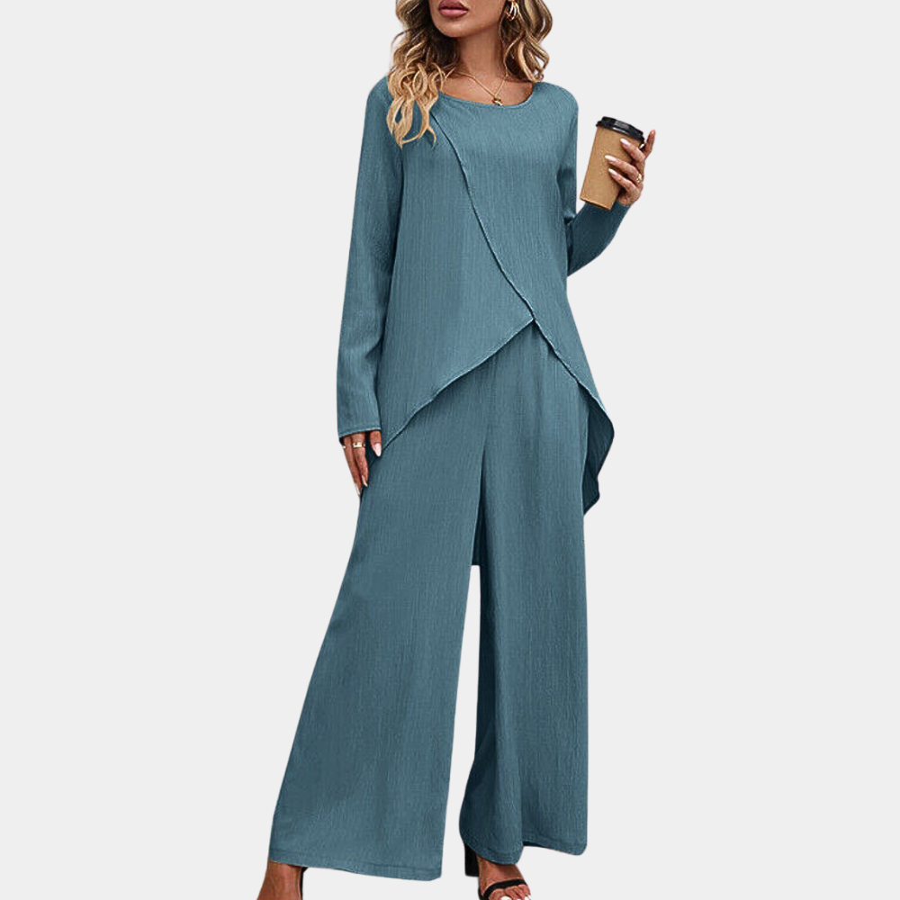 KATRINA LOOSE-FIT LAKE SHIRT SET